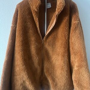 PINK Cozy Brown Fleece Jacket